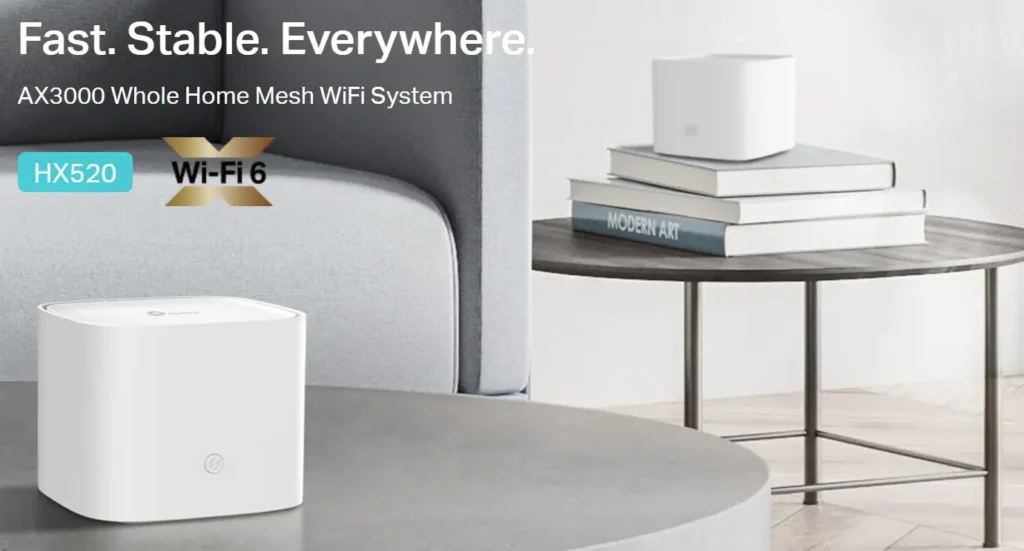 El router Wi-FI 6.0 HX520 la mayor potencia y alcance, podes conectar hasta 3 equipos en malla (mesh) . Siempre por East Net.
